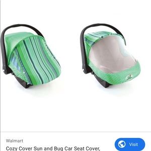 Sun and bug infant seat cover
